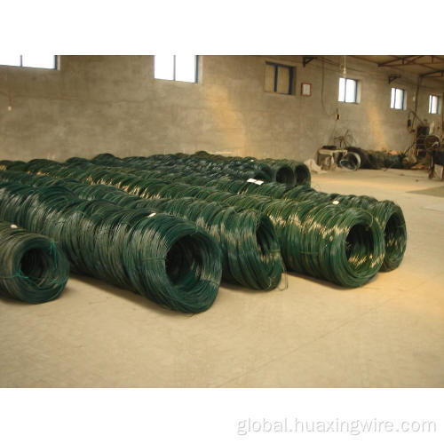 Pvc Coated Wire PVC coated green colour metal wire Factory